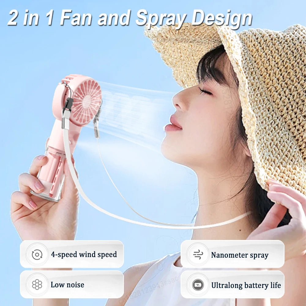 CoolBreeze Portable Water Mist Fan