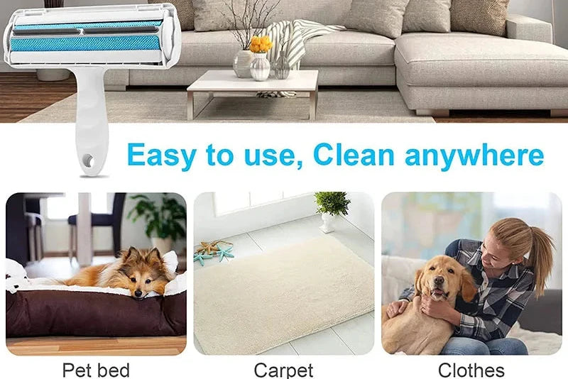 Self-Cleaning Pet Hair Remover Roller-Remove Dog & Cat Hair in Seconds
