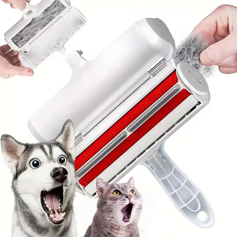 Self-Cleaning Pet Hair Remover Roller-Remove Dog & Cat Hair in Seconds