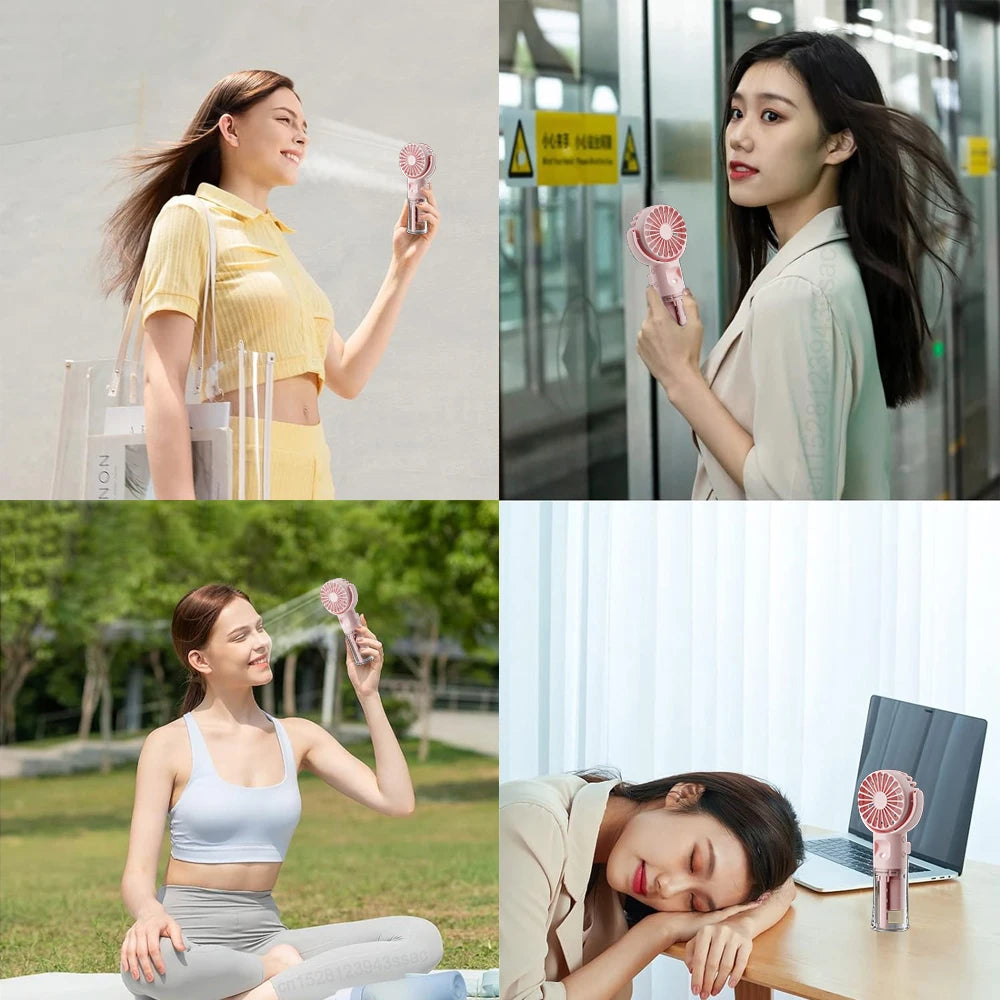 CoolBreeze Portable Water Mist Fan