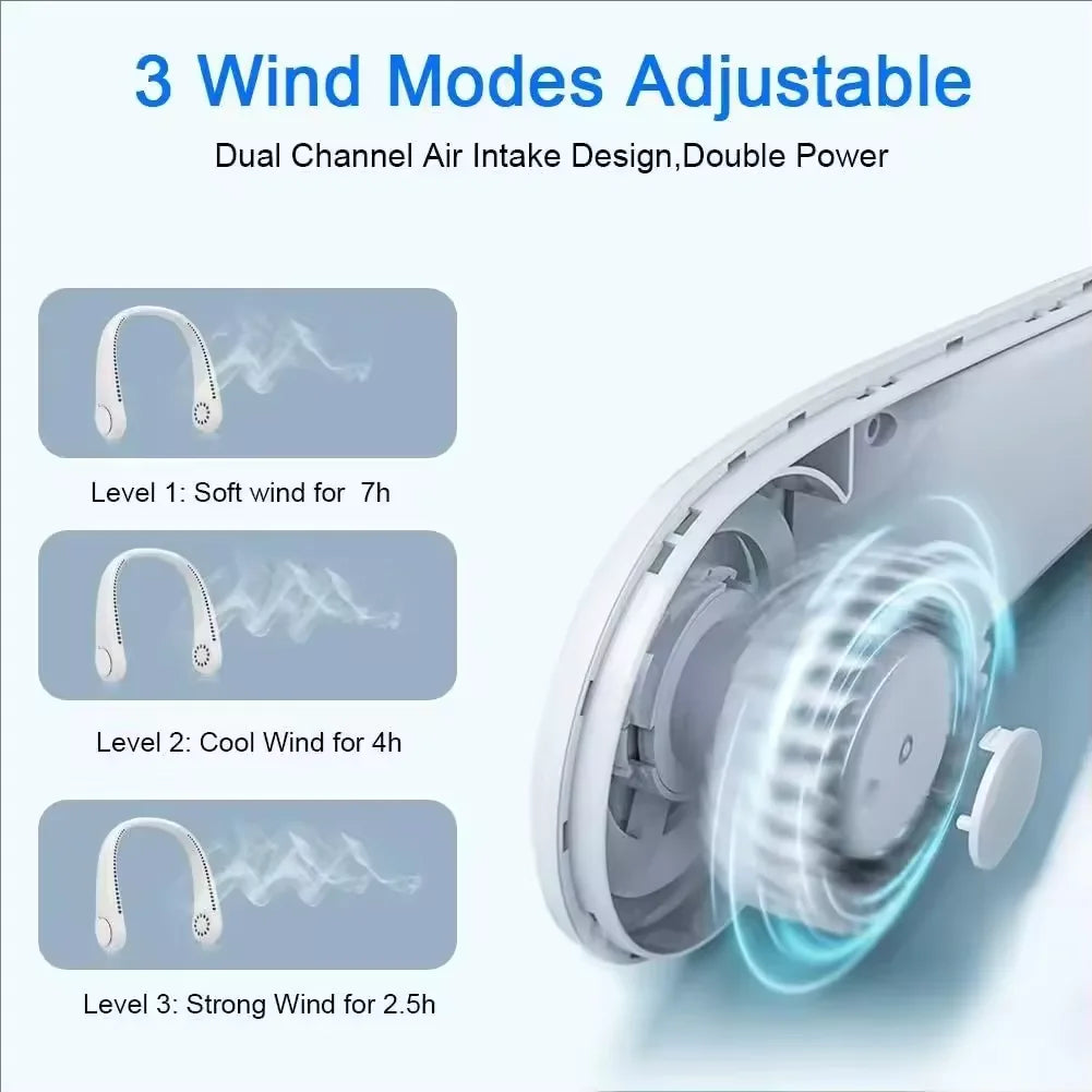 CoolBreeze Hands-Free Neck Fan | Stay Cool Anywhere